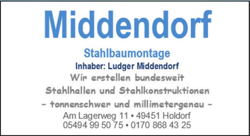 Middendorf Stahlbaumontage