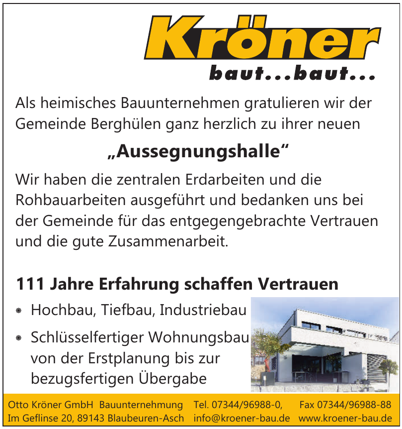 Otto Kröner GmbH Bauunternehmung Otto Kröner GmbH Bauunternehmung