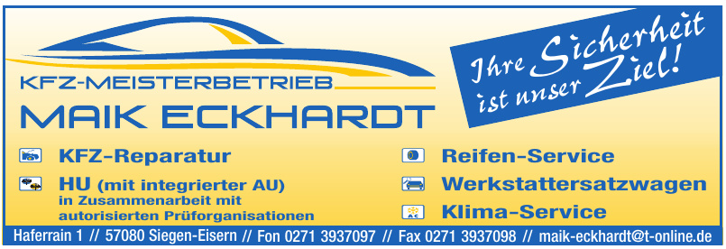 KFZ-Meisterbetrieb Maik Eckhardt KFZ-Meisterbetrieb Maik Eckhardt