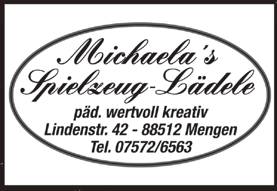 Michaela Tritschler Michaela´s Spielzeug-Lädele Michaela Tritschler Michaela´s Spielzeug-Lädele