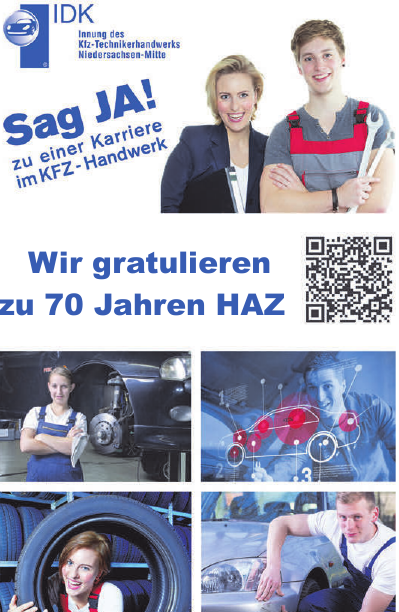 Innung des Kraftfahrzeugtechnikerhandwerks (IDK) Niedersachsen-Mitte Innung des Kraftfahrzeugtechnikerhandwerks (IDK) Niedersachsen-Mitte