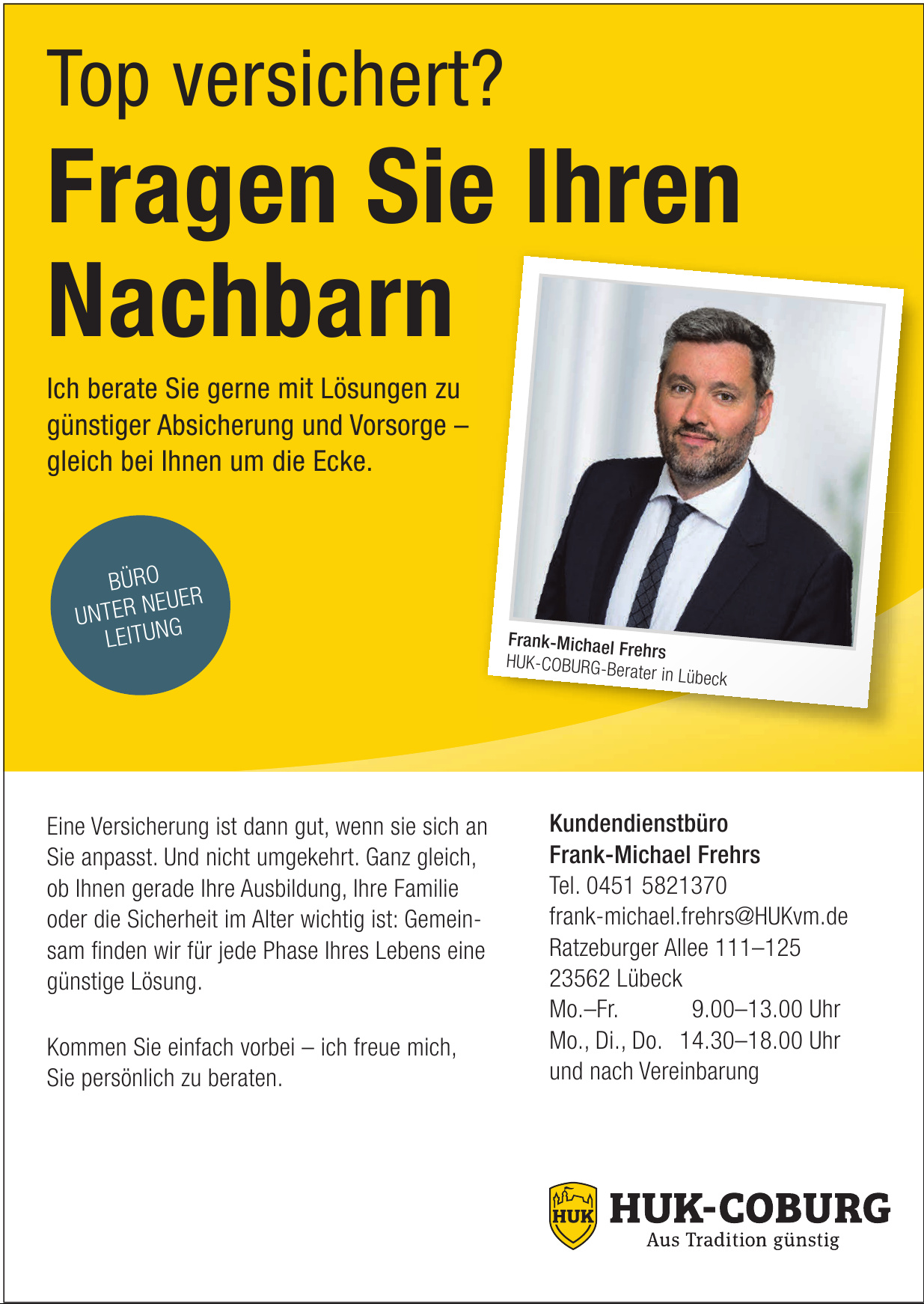 HUK-Coburg - Kundendienstbüro Frank-Michael Frehrs HUK-Coburg - Kundendienstbüro Frank-Michael Frehrs