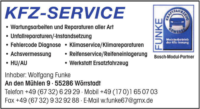 KFZ-Service Wolfgang Funke