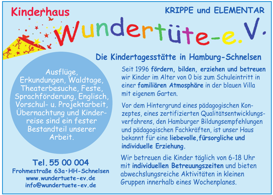 Kinderhaus Wundertüte e. V. Kinderhaus Wundertüte e. V.
