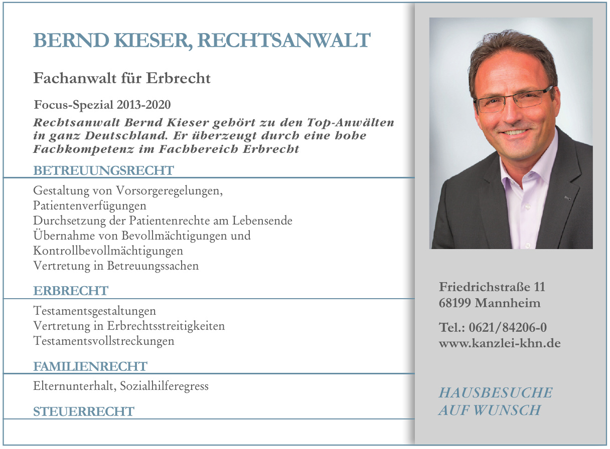 Bernd Kieser, Rechtsanwalt Bernd Kieser, Rechtsanwalt