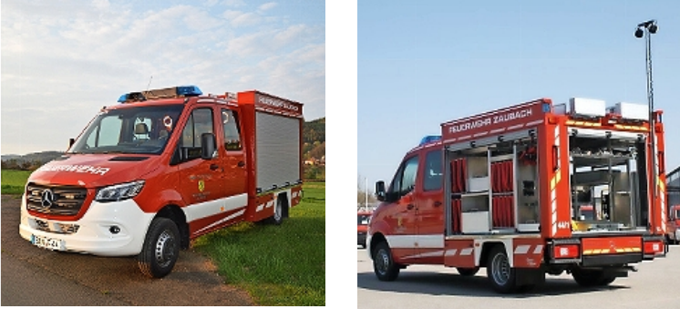 Mit dem neuen Tragkraftspritzenfahrzeug ist die Feuerwehr Zaubach nun noch besser ausgerüstet, um technische Hilfeleistung zu gewähren. FOTOS: FEUERWEHR ZAUBACH