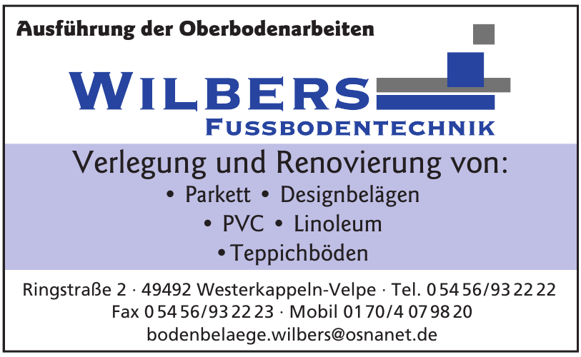 Wilbers Fussbodentechnik Wilbers Fussbodentechnik