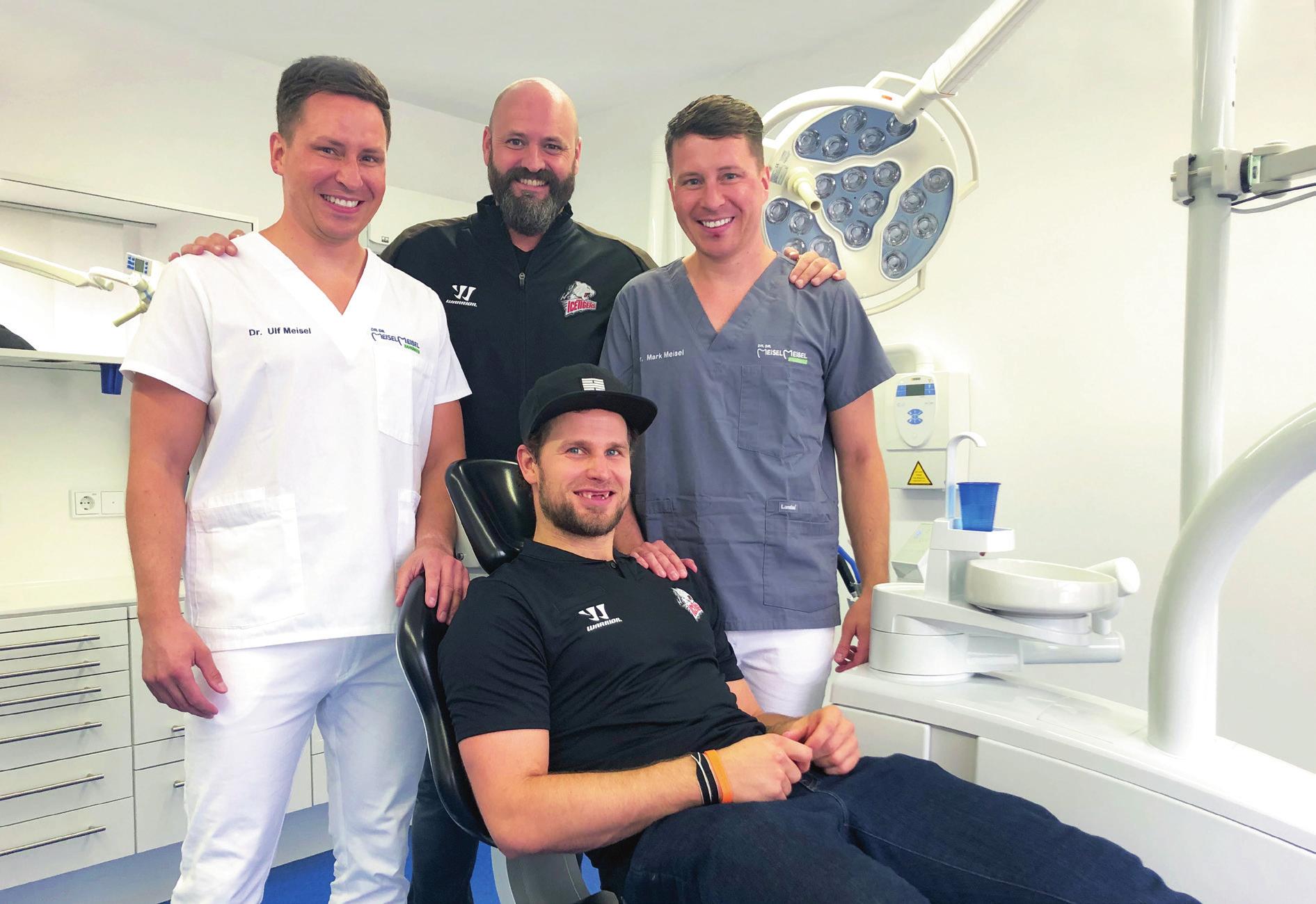 Die Sportzahnärzte Dr. Ulf Meisel (l.) und Dr. Mark Meisel sind Teamärzte der Ice-Tigers. © msanca -- stock.adobe.com, Cumdente, Thomas Hahn Die Sportzahnärzte Dr. Ulf Meisel (l.) und Dr. Mark Meisel sind Teamärzte der Ice-Tigers. © msanca -- stock.adobe.com, Cumdente, Thomas Hahn