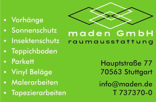 maden GmbH individuale Raumgestaltung