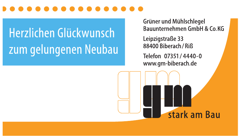 Grüner und Mühlschlegel Bauunternehmen GmbH & Co. KG Grüner und Mühlschlegel Bauunternehmen GmbH & Co. KG