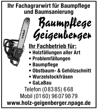 Baumpflege Geigenber Baumpflege Geigenber