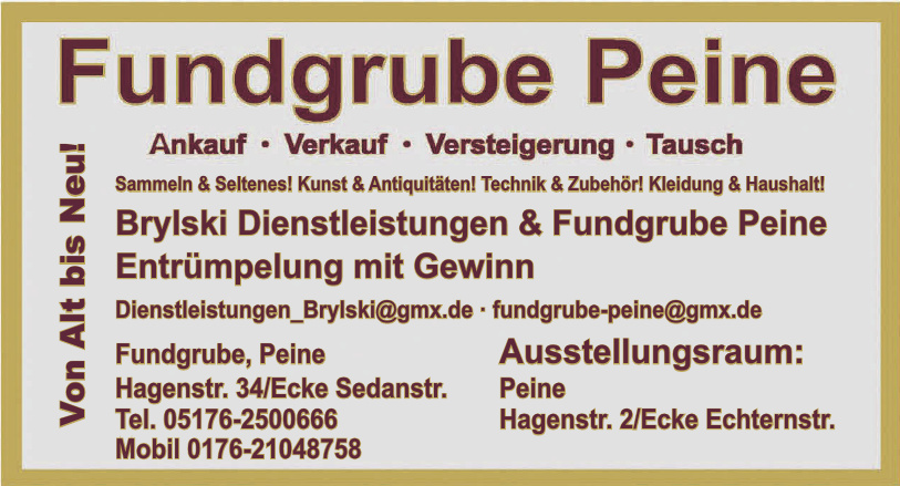 Fundgrube Peine Fundgrube Peine