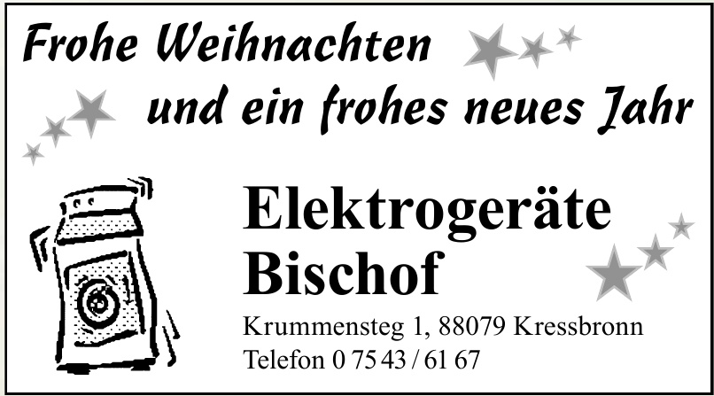 Elektrogeräte Bischof