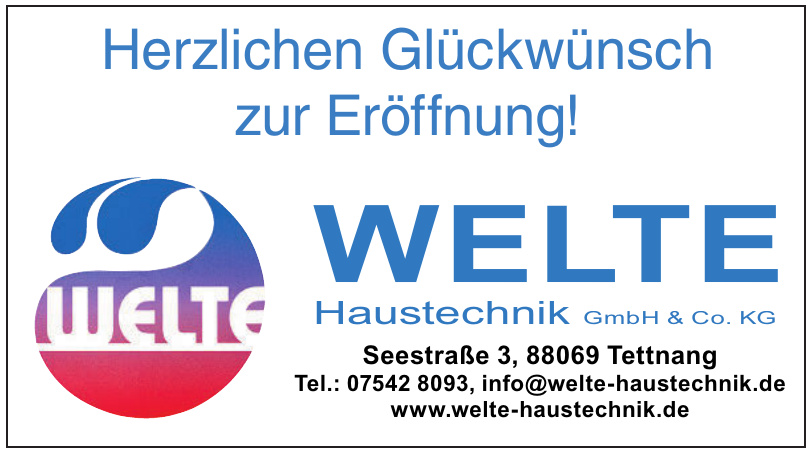 Welte Haustechnik GmbH & Co. KG Welte Haustechnik GmbH & Co. KG