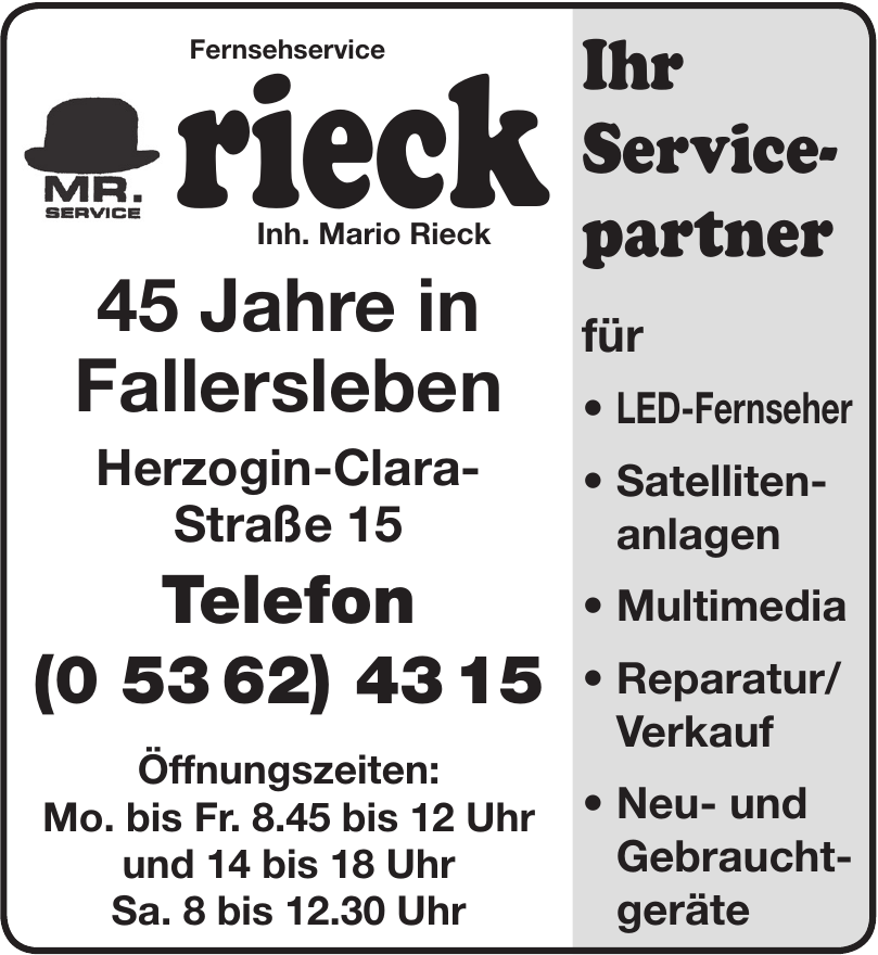 Fernsehservice Rieck Fernsehservice Rieck