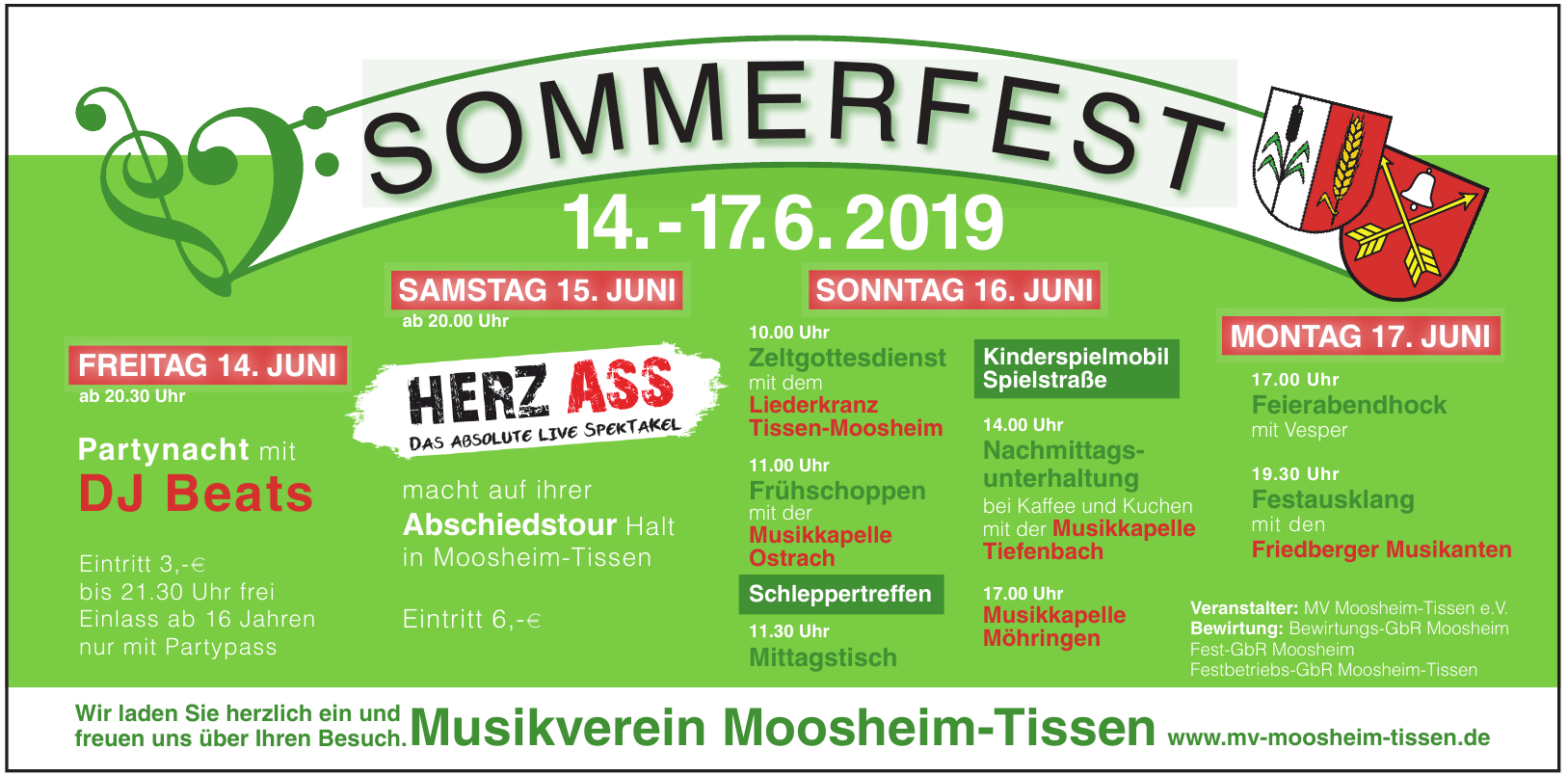 MV Moosheim-Tissen Sommerfest MV Moosheim-Tissen Sommerfest