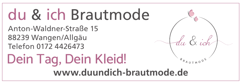 du & ich Brautmode du & ich Brautmode