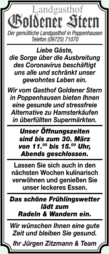 Landgasthof Goldener Stern Landgasthof Goldener Stern