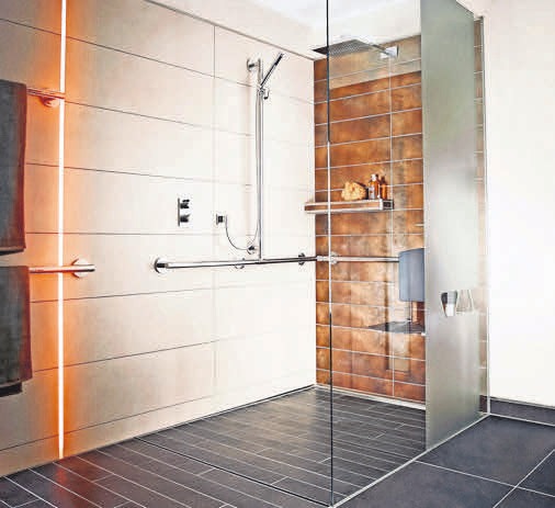 Die bodengleiche Dusche – Designelement mit Wohlfühlfaktor. Foto: easyPR Die bodengleiche Dusche – Designelement mit Wohlfühlfaktor. Foto: easyPR