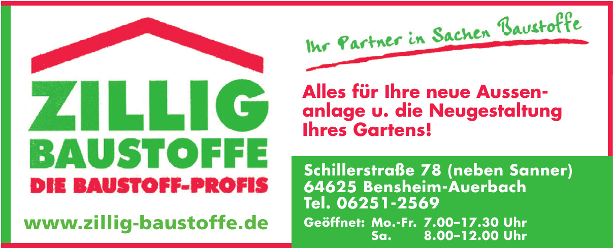 Zillig Baustoffe Zillig Baustoffe