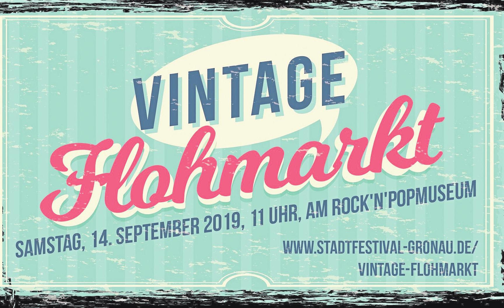Vor dem Rock´n´Popmuseum wird in Nachbarschaft zum Kinder-Flohmarkt erstmals der Vintage-Flohmarkt stattfinden. Foto: Veranstalter Vor dem Rock´n´Popmuseum wird in Nachbarschaft zum Kinder-Flohmarkt erstmals der Vintage-Flohmarkt stattfinden. Foto: Veranstalter