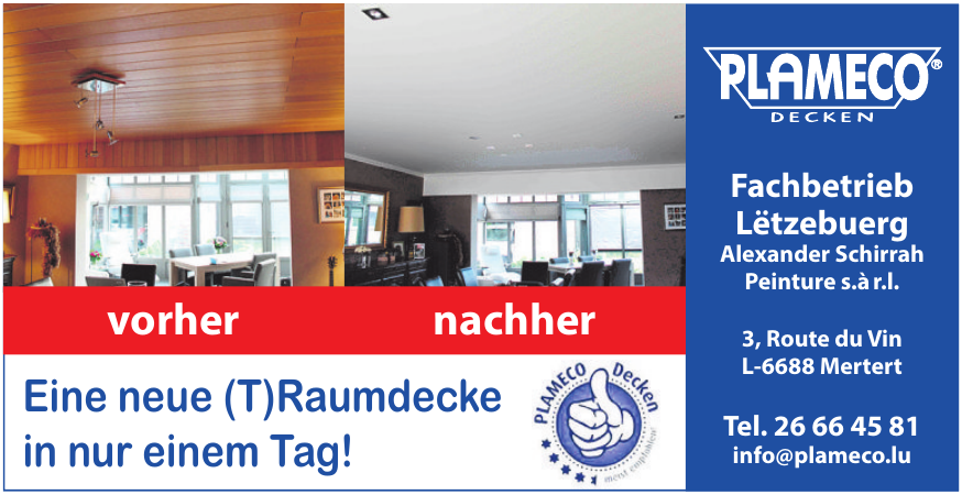Plameco Decken - Alexander Schirrah Peinture s.àr.l.