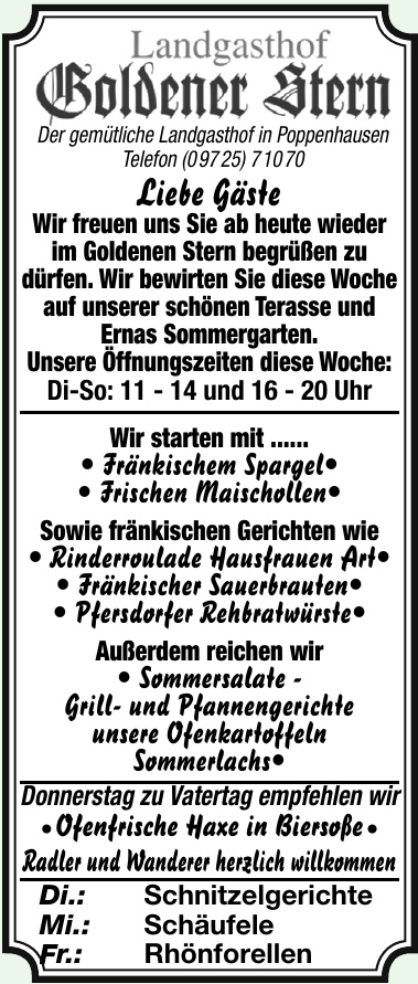 Landgasthof Goldener Stern Landgasthof Goldener Stern