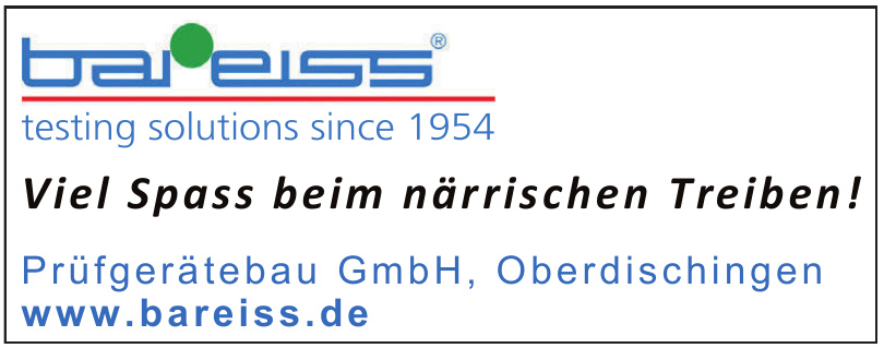 Bareiss Prüfgerätebau GmbH Bareiss Prüfgerätebau GmbH