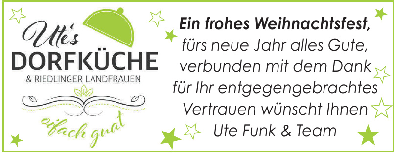 Ute´s Dorfküche -Riedlinger Landfrauen Ute´s Dorfküche -Riedlinger Landfrauen