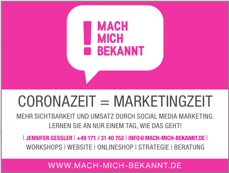 Mach mich bekannt Mach mich bekannt