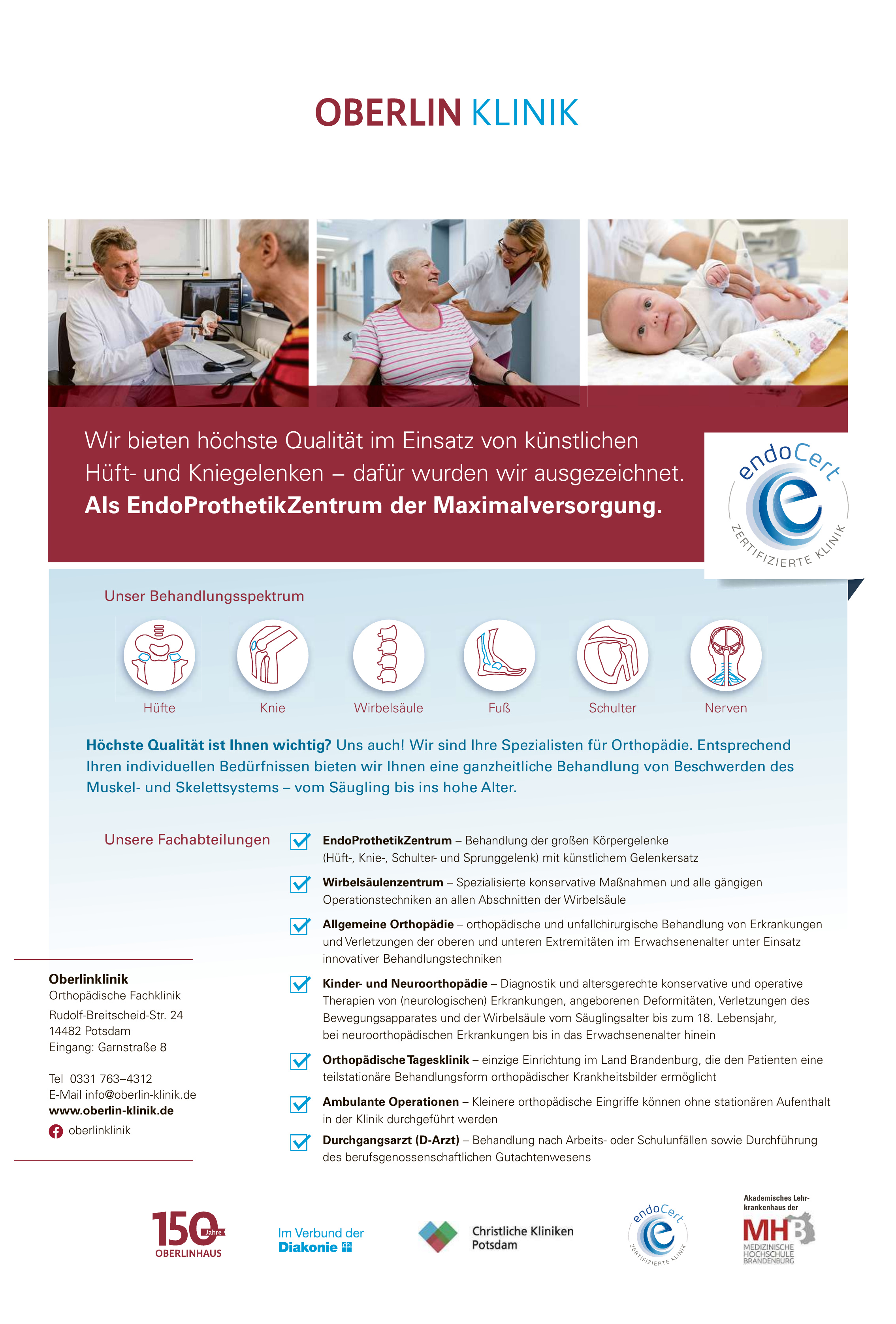 Oberlinklinik Orthopädische Fachklinik Oberlinklinik Orthopädische Fachklinik