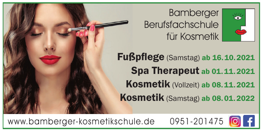 Bamberger Berufsfachschule für Kosmetik Bamberger Berufsfachschule für Kosmetik
