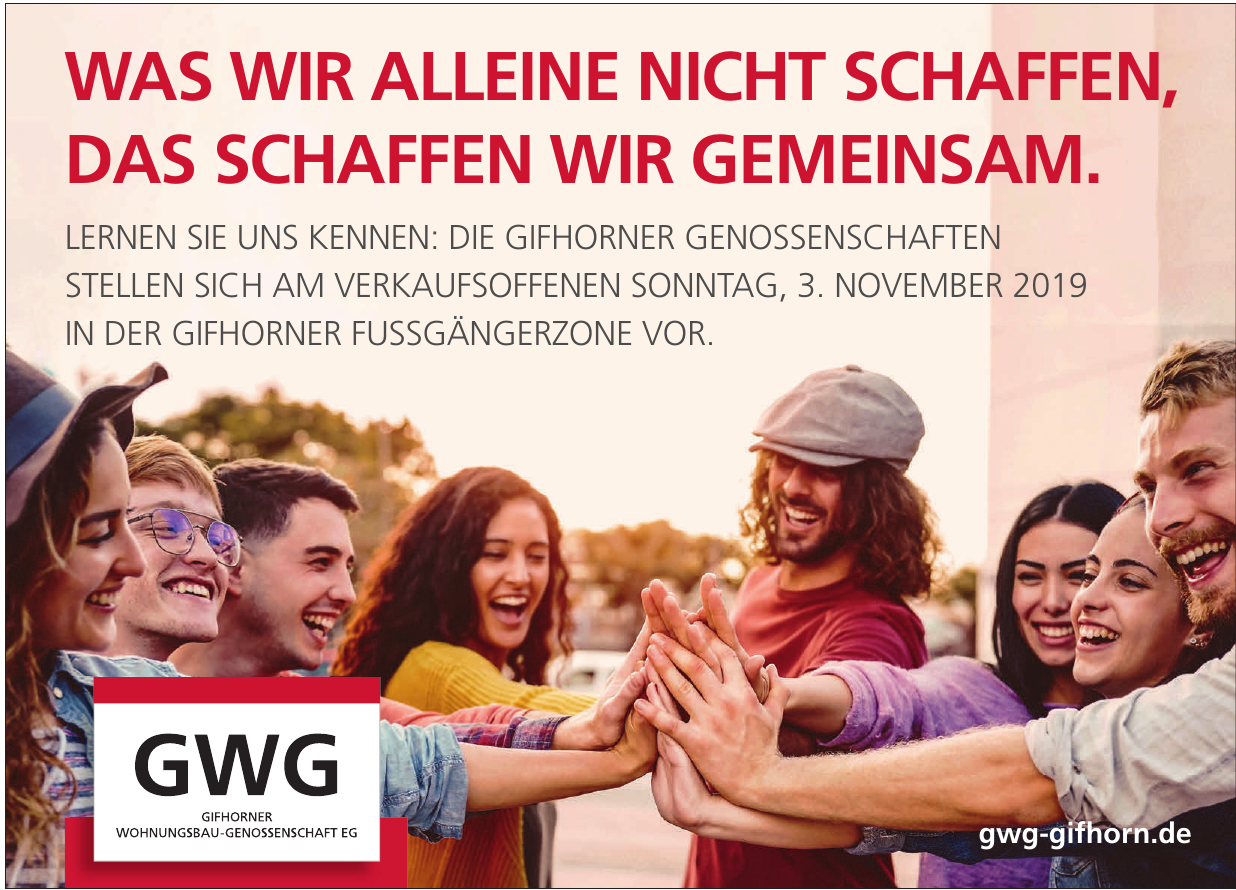 GWG Gifhorner Wohnungsbau-Genossenschaft eG GWG Gifhorner Wohnungsbau-Genossenschaft eG