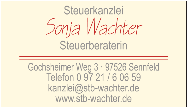 Sonja Wachter - Steuerberaterin Sonja Wachter - Steuerberaterin