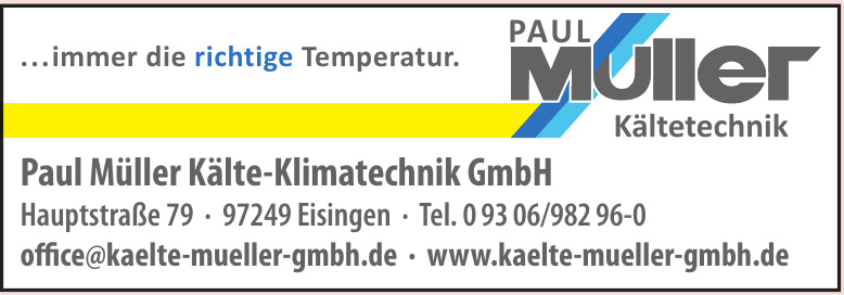 Paul Müller Kälte-Klimatechnik GmbH Paul Müller Kälte-Klimatechnik GmbH