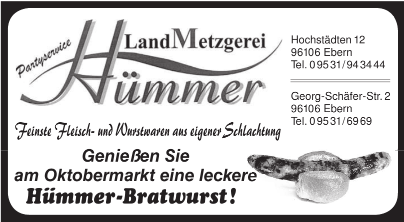 Metzgerei Hümmer GmbH & Co. KG Metzgerei Hümmer GmbH & Co. KG