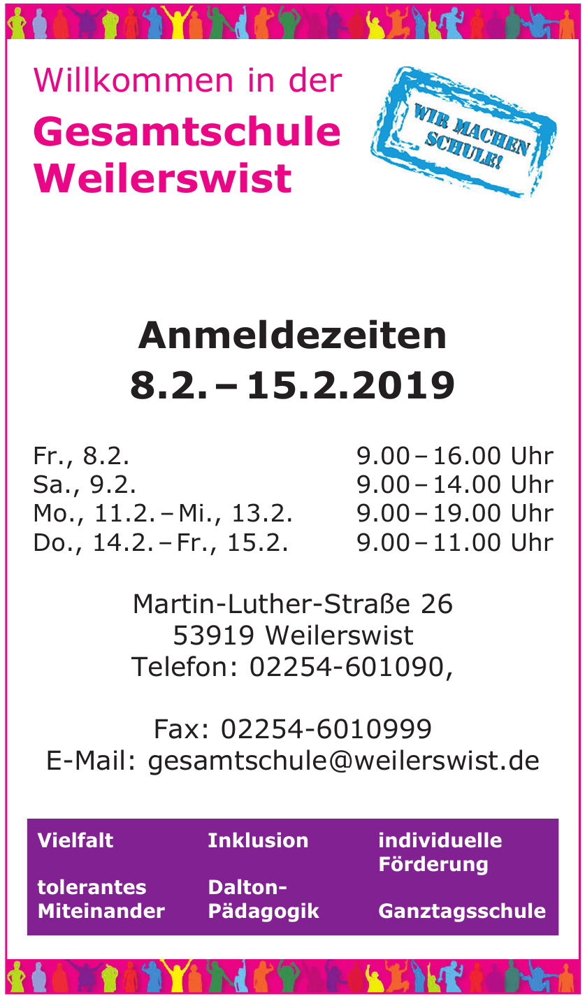 Gesamtschule Weilerswist Gesamtschule Weilerswist