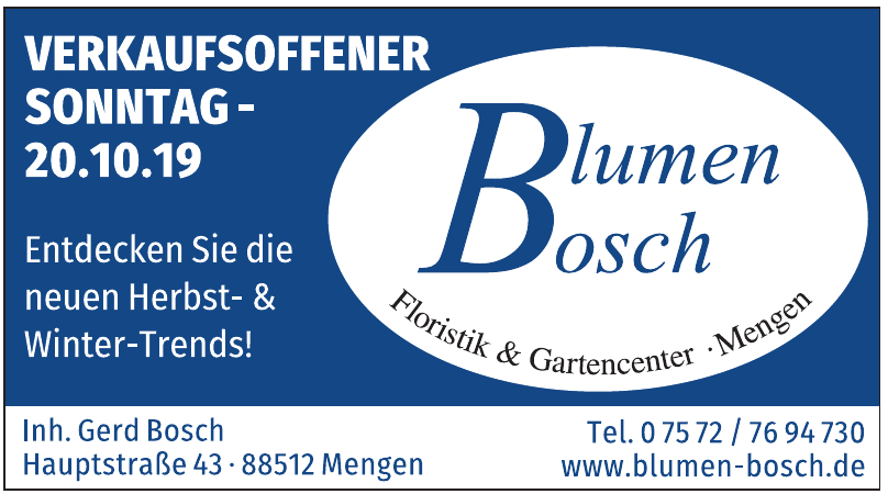 Blumen Bosch Blumen Bosch