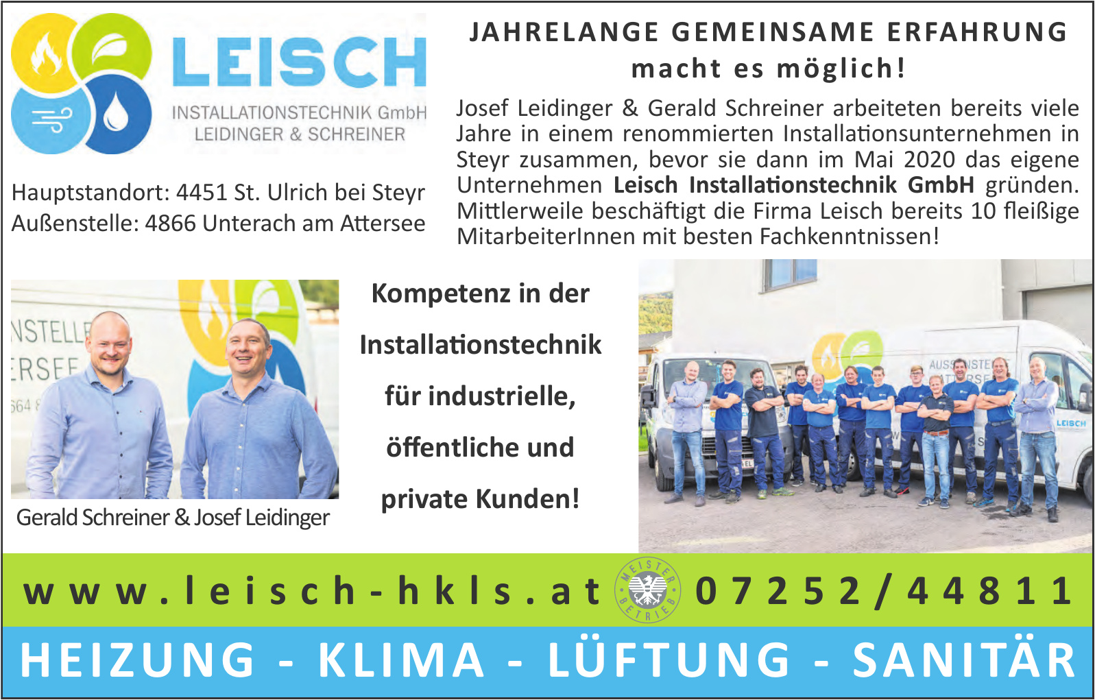 Leisch Installationstechnik GmbH Leisch Installationstechnik GmbH