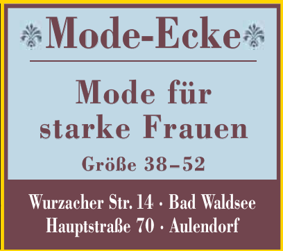 Mode-Ecke Mode-Ecke