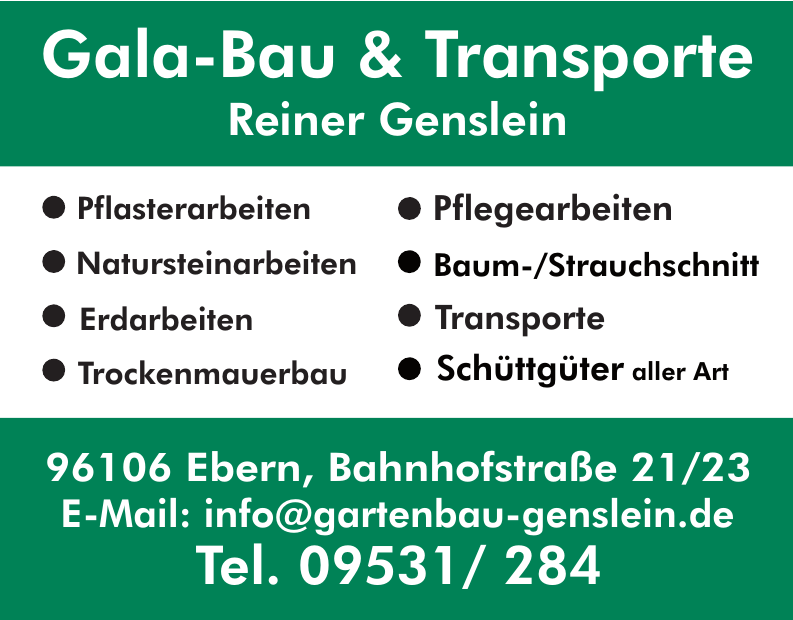 Gala-Bau & Transporte Reiner Genslein Gala-Bau & Transporte Reiner Genslein