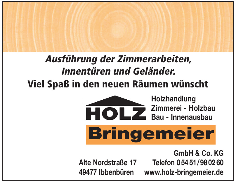 Holz Bringemeier GmbH & Co. KG Holz Bringemeier GmbH & Co. KG