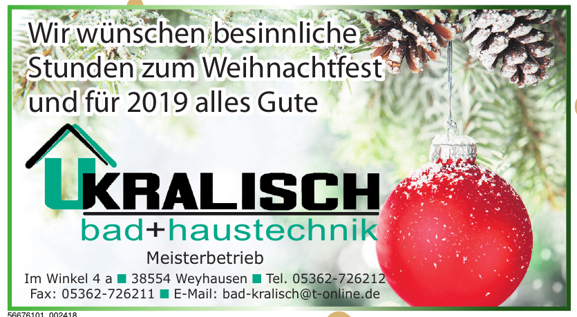 Kralisch bad + haustechnik Kralisch bad + haustechnik