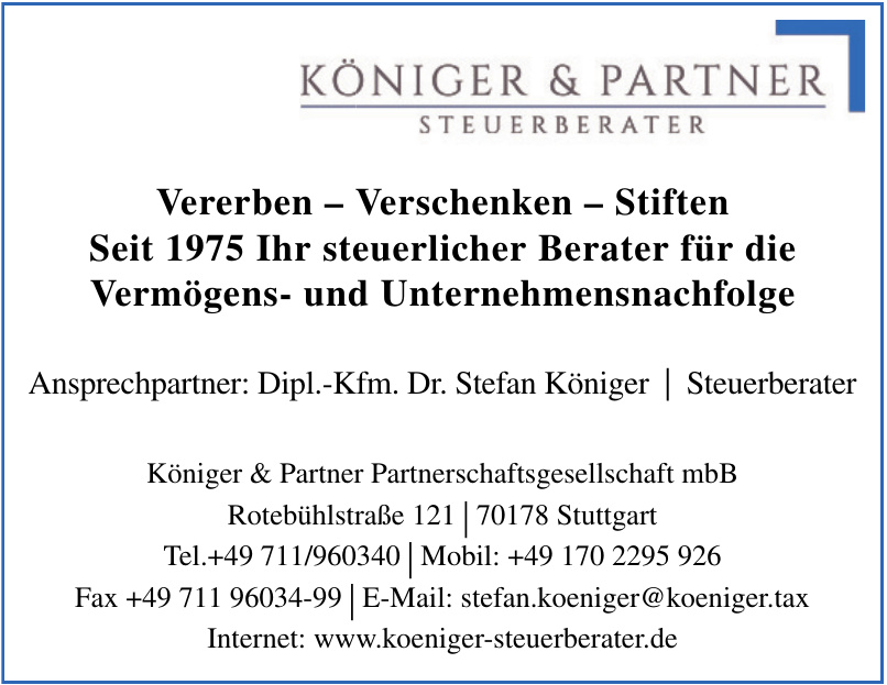 Königer & Partner Partnerschaftsgesellschaft mbB