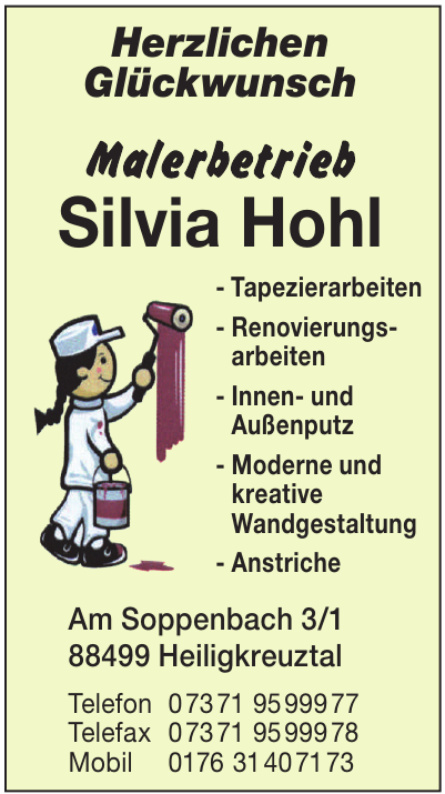 Malerbetrieb Silvia Hohl Malerbetrieb Silvia Hohl