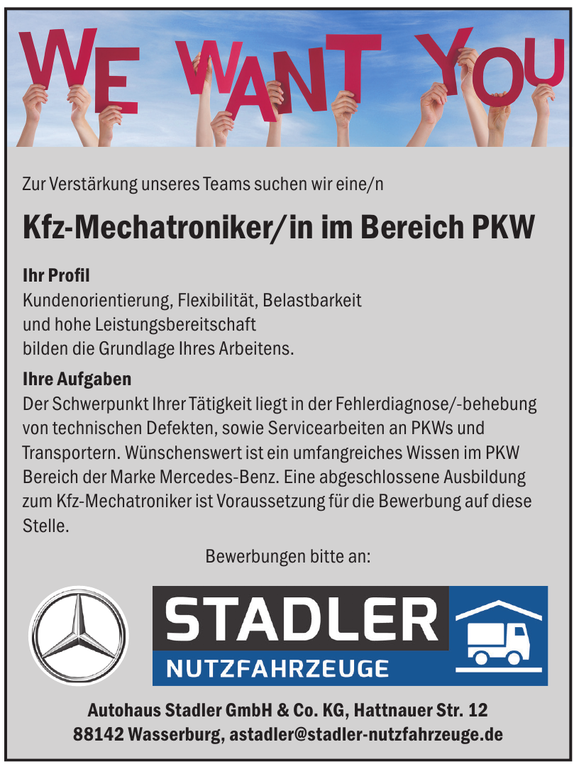 Autohaus Stadler GmbH & Co. KG Autohaus Stadler GmbH & Co. KG