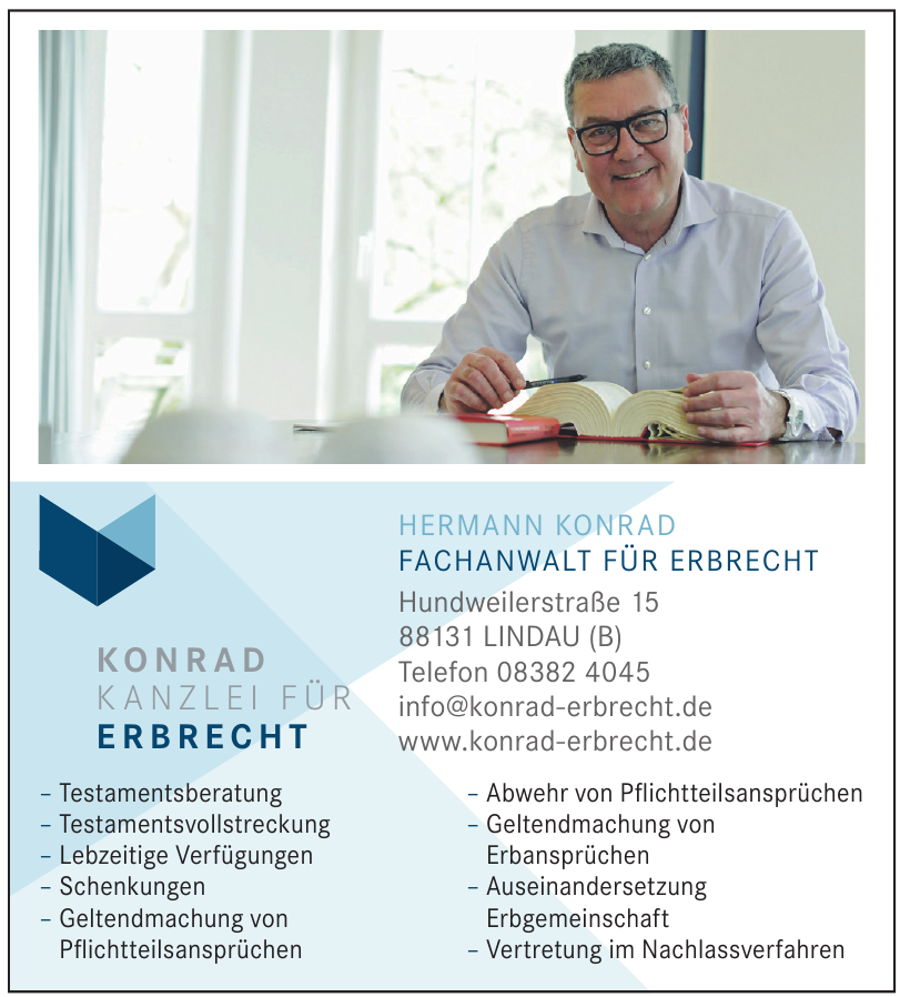 Hermann Konrad Fachanwalt für Erbrecht Hermann Konrad Fachanwalt für Erbrecht