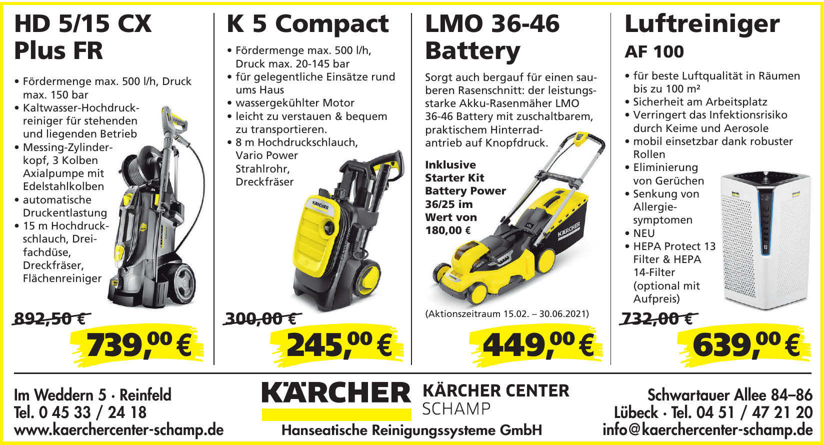 Kärcher Center Schamp - Hanseatische Reinigungssysteme GmbH Kärcher Center Schamp - Hanseatische Reinigungssysteme GmbH
