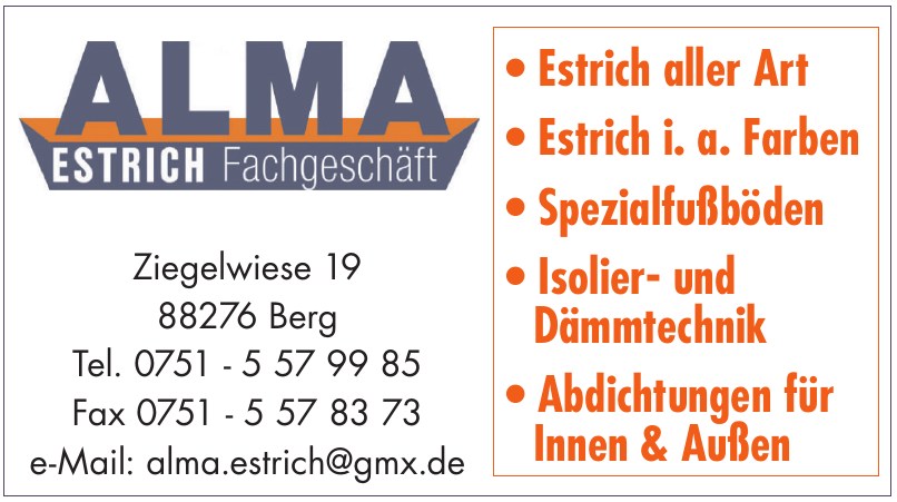 Alma Estrich Fachgeschäft Alma Estrich Fachgeschäft