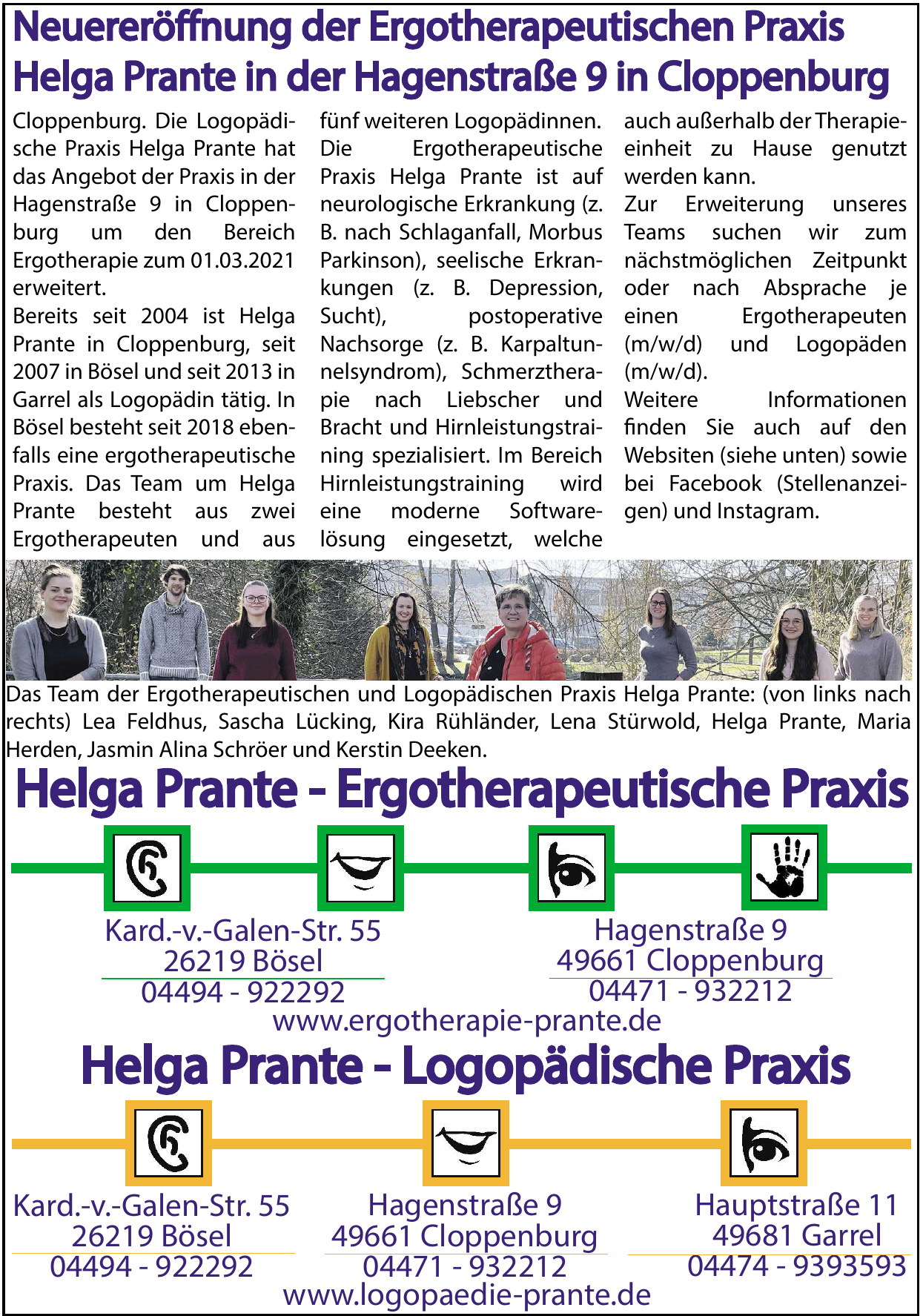 Helga Prante - Ergotherapeutische Praxis Helga Prante - Ergotherapeutische Praxis